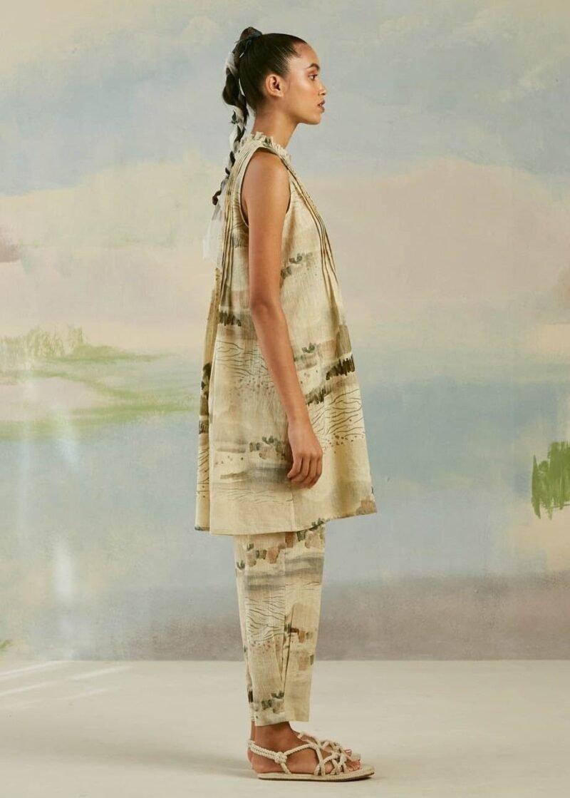 Modern Toile Coastal Tunic - Image 3