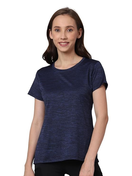 Urban Komfort Women's Athleisure Short Sleeve Sports Gym Workout Exercise Anti Odor Polyester Tshirt